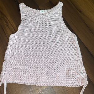 Pink Gap Crochet shirt